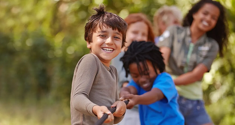 Children engaged in a fun learning activity while traveling, sparking curiosity and creativity
